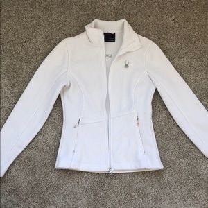 White Spyder Zip-Up Jacket